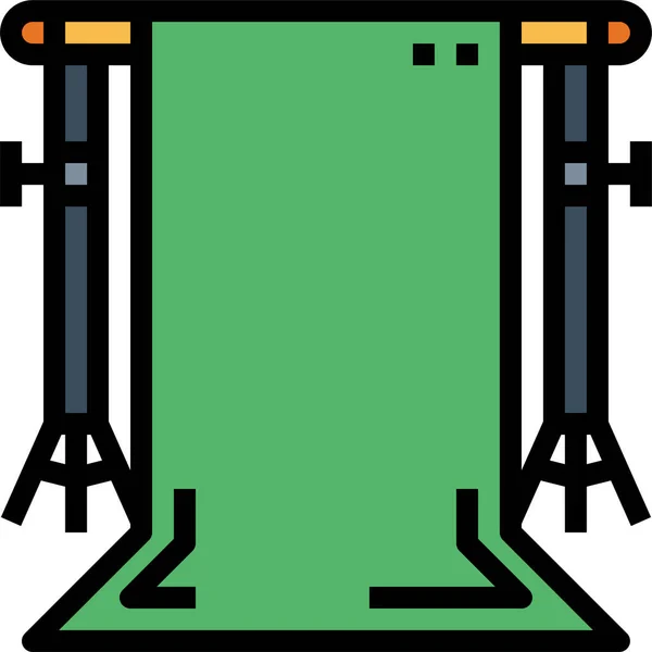 Значок Хромового Зеленого Мультимедіа Категорії Електронних Пристроїв — стоковий вектор