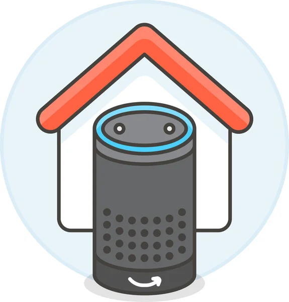 Icono Asistente Alexa Amazon Categoría Mobile Devices App — Vector de stock