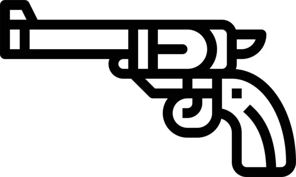 Cowboy Pistolen Ikone — Stockvektor