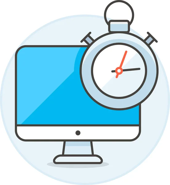 Analysis App Desktop Icon — Stock Vector