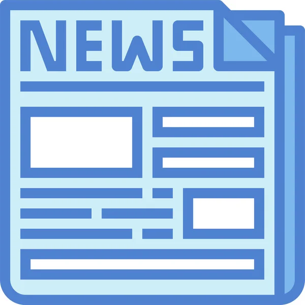 Ikona News Magazínu Komunikace — Stockový vektor