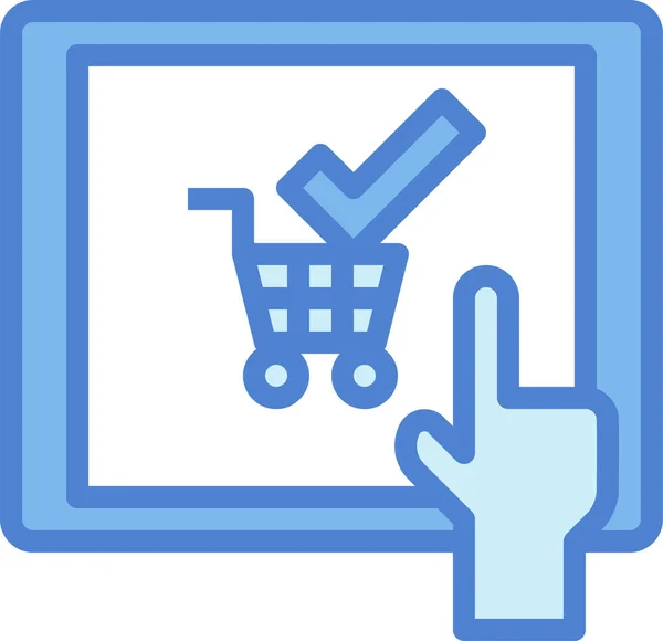 Buy Online Shopping Icon — Stock Vector