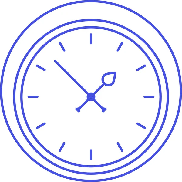 Relógio Clássico Relógio Ícone Estilo Esboço —  Vetores de Stock