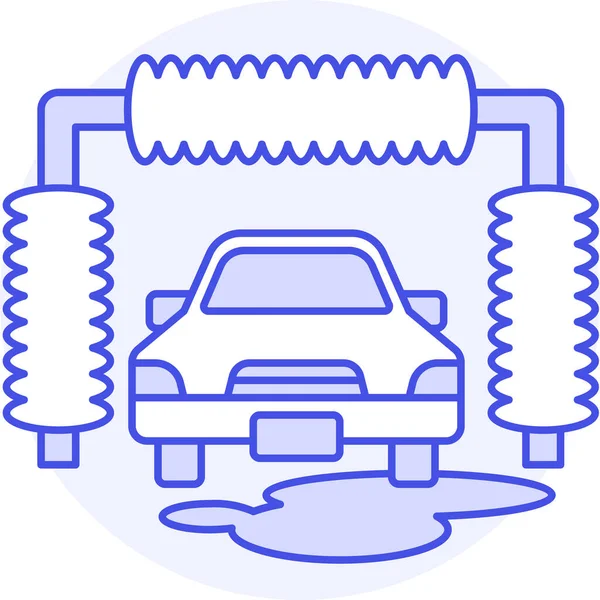 Иконка Автоматической Очистки Автомобиля Категории Транспортные Средства Режимы Перевозки — стоковый вектор