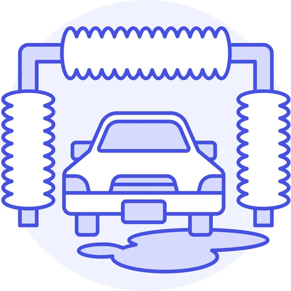 Ícone Limpo Automatizado Carro Categoria Veículos Modos Transporte —  Vetores de Stock