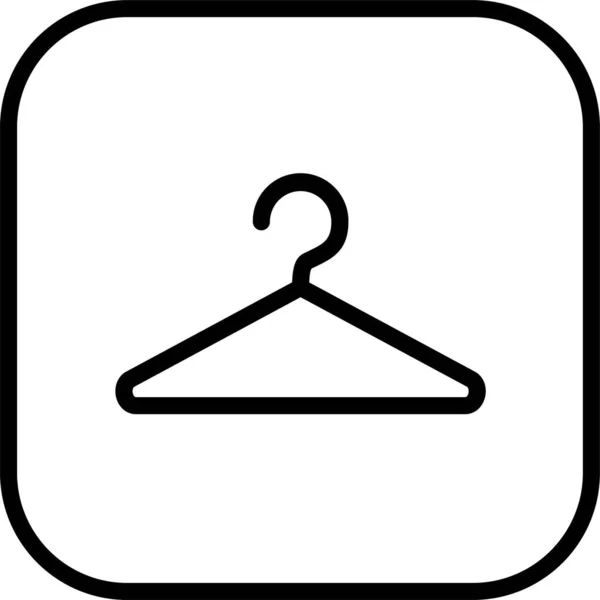 アウトラインスタイルの布の服のアイコン — ストックベクタ