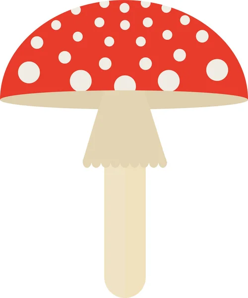 Agaric Fly Forest Icon Flat Style — Stockový vektor