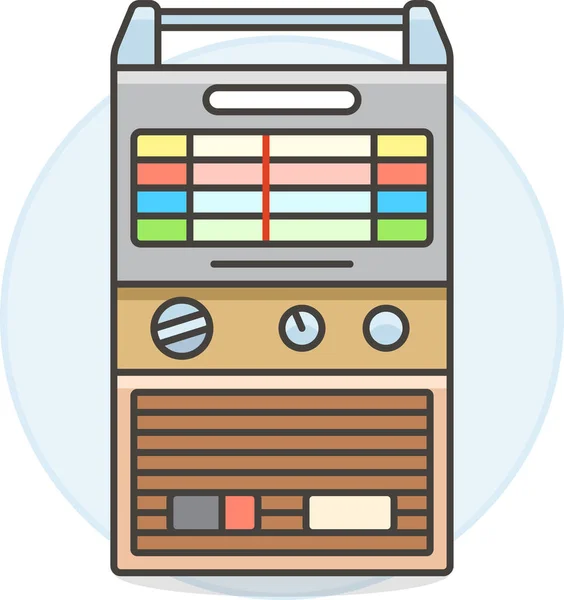 Audio Kassette Modelliertes Symbol Der Kategorie Elektronikgeräte Geräte — Stockvektor