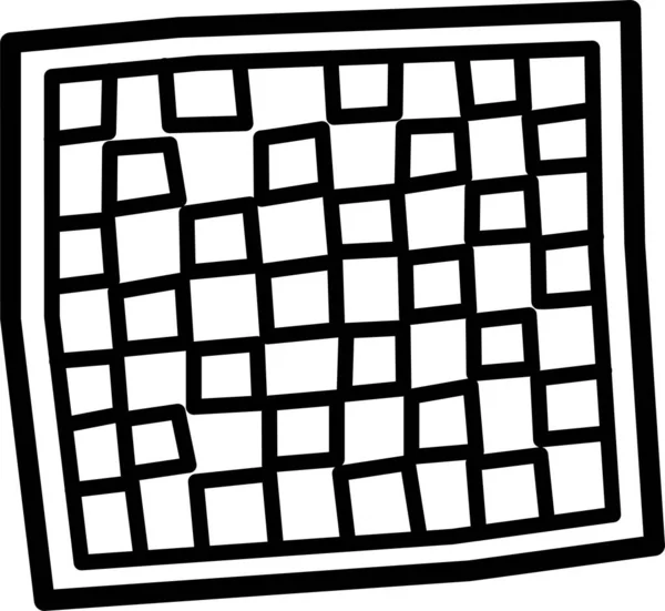 Board Checkered Schaak Icoon Outline Stijl — Stockvector