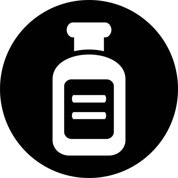 Icono Medicamentos Para Salud Estilo Sólido — Vector de stock