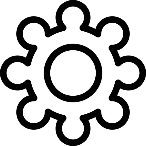 Cogs Gear Setting Icon Abstract Category — Stock Vector