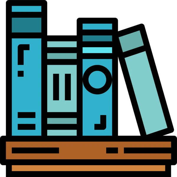 Book Bookshelf Education Icon Education School Learning Category — Stock Vector