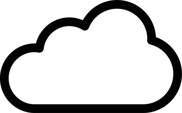 Backup Cloud Data Icon Outline Style — Stock Vector