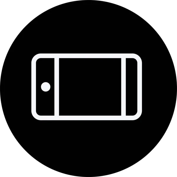 Tecnología Comunicación Icono Del Teléfono Estilo Esquema — Vector de stock