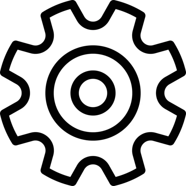 Cogs Gear Setting Icon Abstract Category — Stock Vector