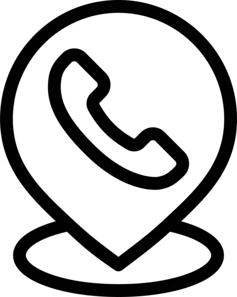 Иконка Телефона Стиле Абрис — стоковый вектор