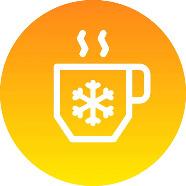 Boisson Chocoloate Icône Café Dans Style Badge — Image vectorielle