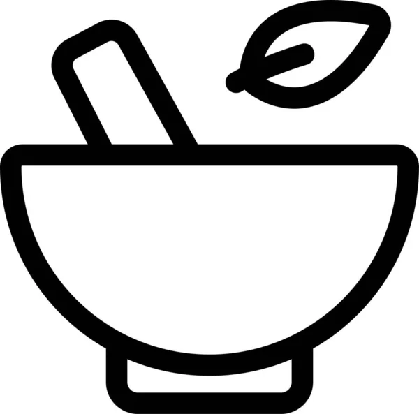 Brocoli Aliments Icône Saine Dans Style Contour — Image vectorielle