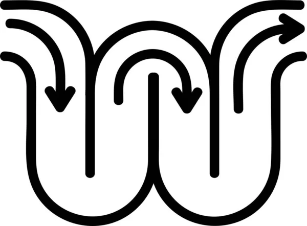 Drain Tuyau Drainage Icône — Image vectorielle