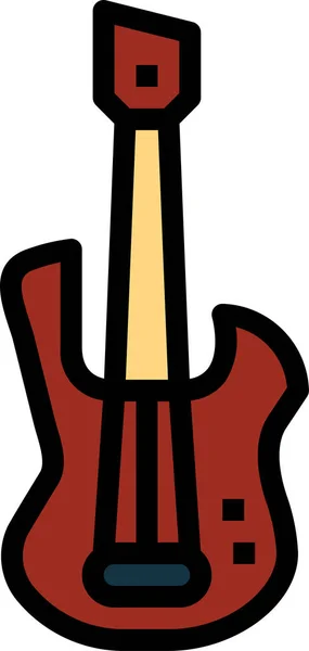 Bass Electric Instruments Icon — Stock Vector