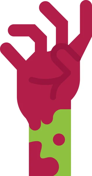 Zombie Corpse Hand Icon — Stock Vector