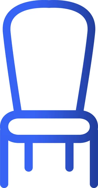 Geräte Stuhl Möbel Ikone Umriss Stil — Stockvektor