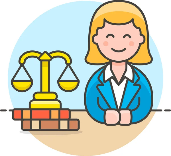 Advokat Advokat Advokat Gavel Ikon — Stock vektor