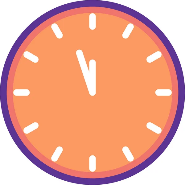 Clock Countdown Eve Icon Filled Outline Style — Stock Vector