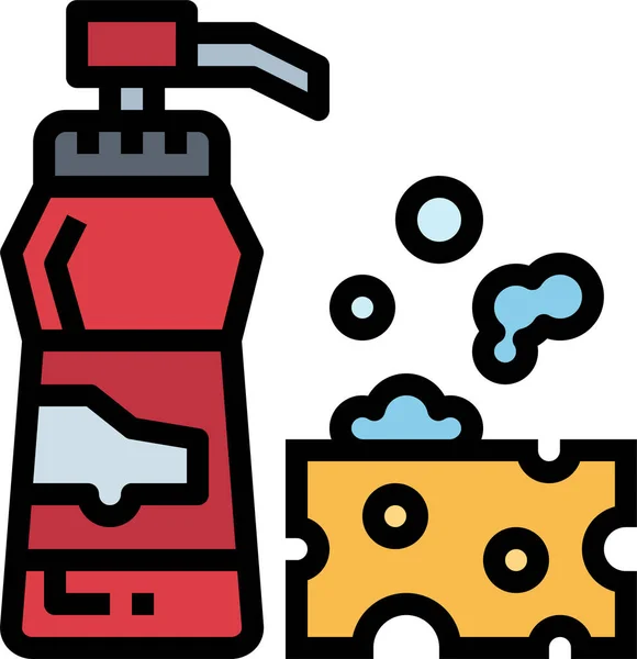 Bottle Cleaner Liquid Icon — Stock Vector