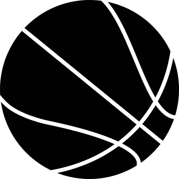 Pelota Baloncesto Educación Icono Educación Escuela Aprendizaje Categoría — Vector de stock