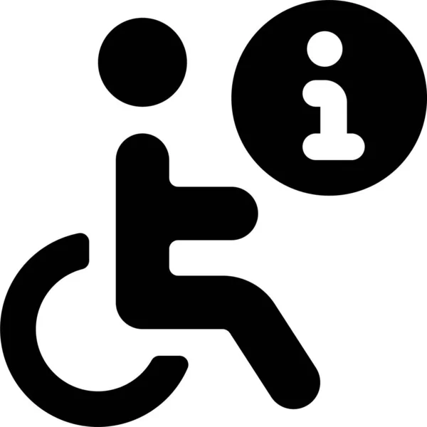 Εικονίδιο Πρόσβασης Πληροφορίες Αναπηρίας — Διανυσματικό Αρχείο