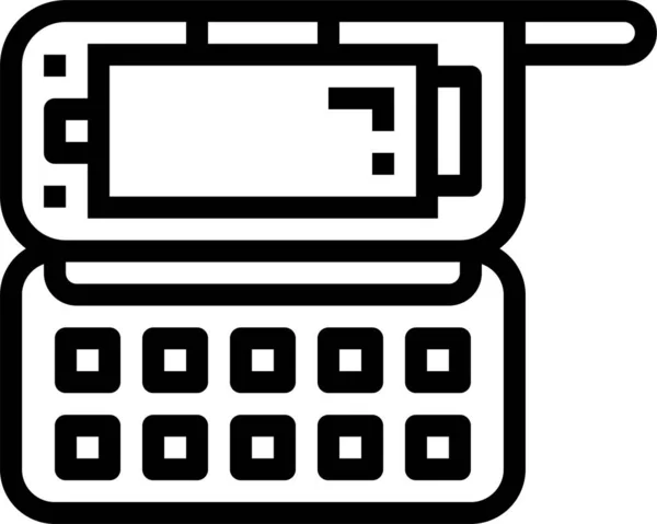 Iletişim Telefon Teknolojisi Simgesi — Stok Vektör