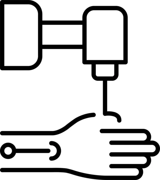 Bioprinting Body Icoon — Stockvector