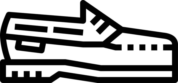 Иконка Обуви Причале Категории Обувь — стоковый вектор