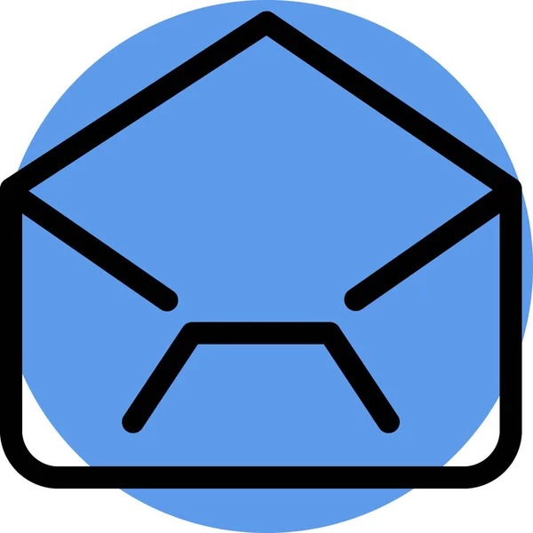 Kontakt Tastatur Mail Symbol Ausgefüllten Outline Stil — Stockvektor