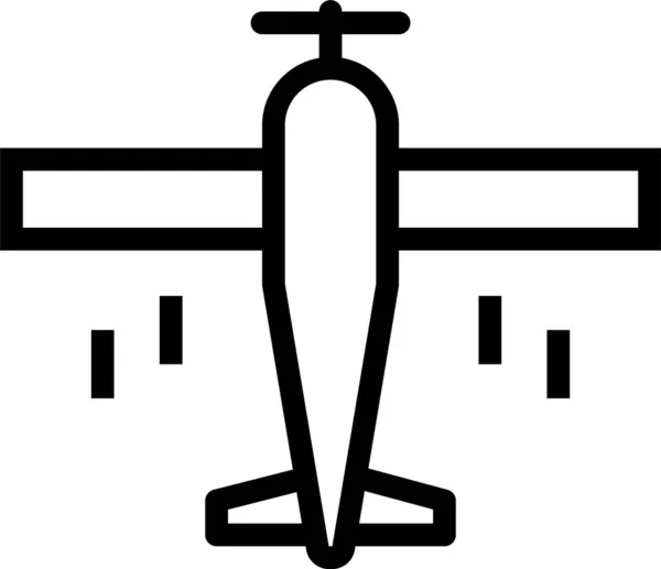 Ícone Exército Aeronaves Aéreas Estilo Esboço —  Vetores de Stock
