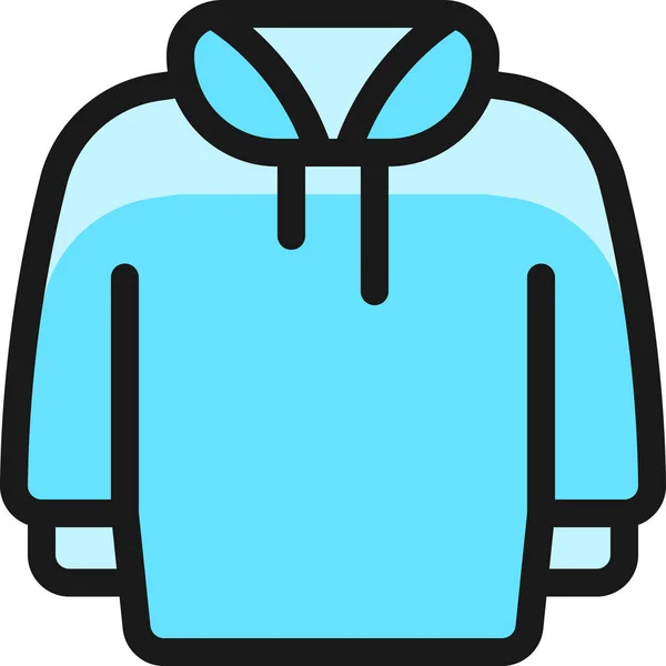 Hoodie Filled Outline Icon Icon Filled Outline Style — Stock Vector