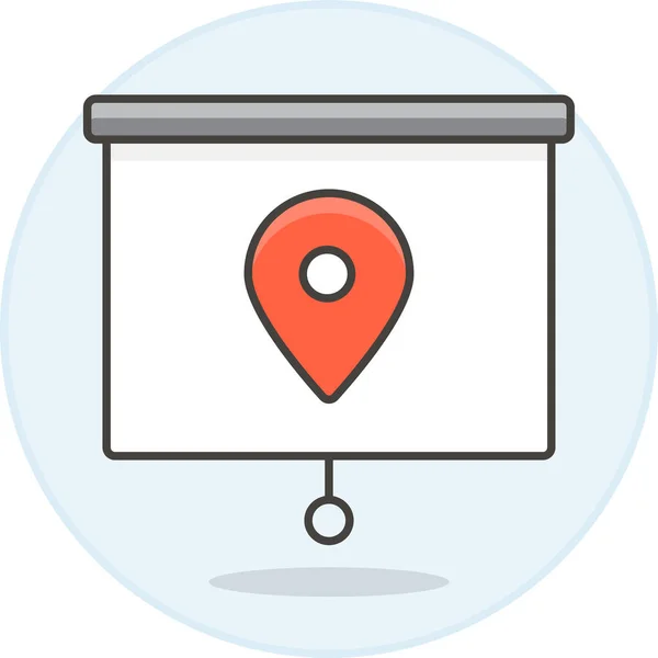 Gps Icono Mapa Ubicación Categoría Maps Navigation — Vector de stock