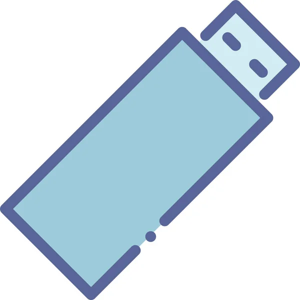 Almacenamiento Usb Icono Pendrive — Vector de stock