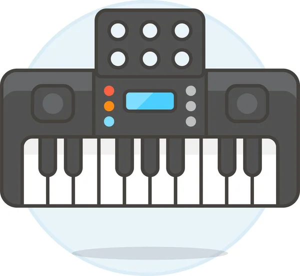 Digital Elektronisk Ikon Ljudmusikkategori — Stock vektor