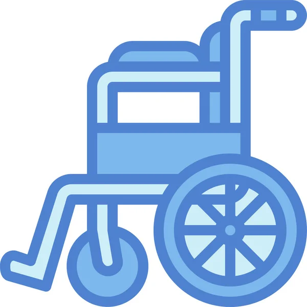 Chair Disabled Wheel Icon — Stock Vector