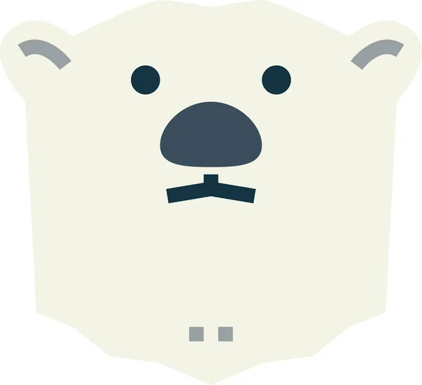 Ícone Vida Selvagem Urso Polar —  Vetores de Stock