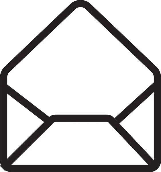 Контактный Значок Конверта Электронной Почты Твердом Стиле — стоковый вектор
