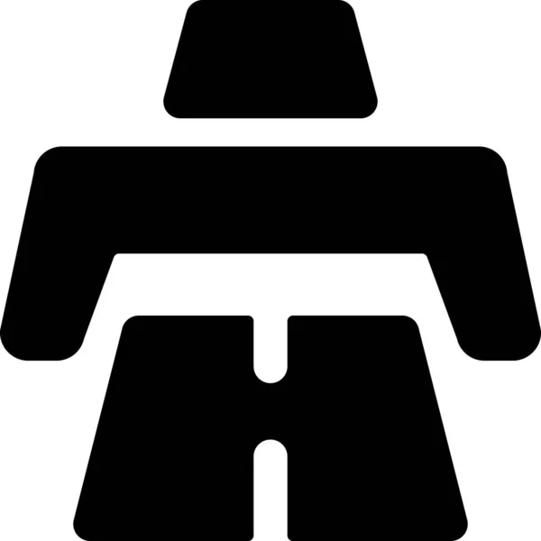 Ikona Transportu Znaków Drogowych Solidnym Stylu — Wektor stockowy