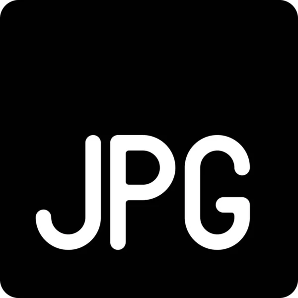 画像ドキュメントJpg Icon Solid Style — ストックベクタ