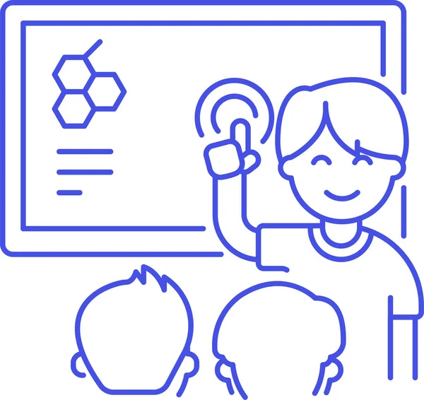 Education Interactive Icon Education School Learning Category — стоковый вектор