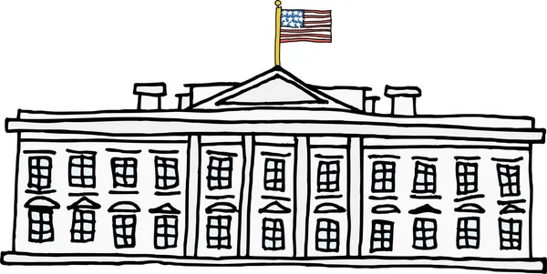 Americká Ikona Dne Nezávislosti Ručně Kresleném Stylu — Stockový vektor