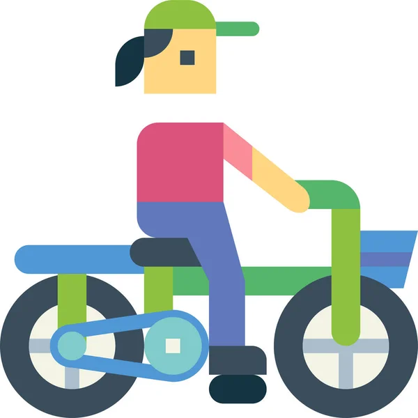 Bicicleta Bicicleta Bicicleta Icono — Archivo Imágenes Vectoriales