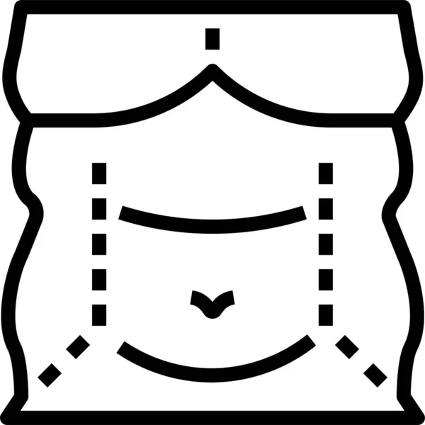 Иконка Косметической Липосакции — стоковый вектор