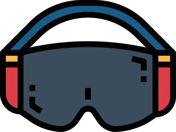 Brille Als Schutzsymbol — Stockvektor
